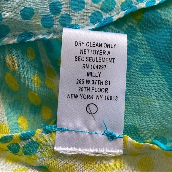 Milly Cabana Tie Front Floral Silk Swim Coverup, M - Picture 11 of 11